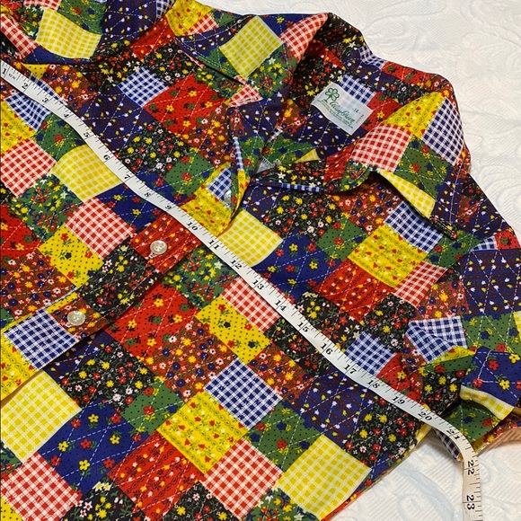 Vintage patchwork button down shirt - Picture 6 of 6